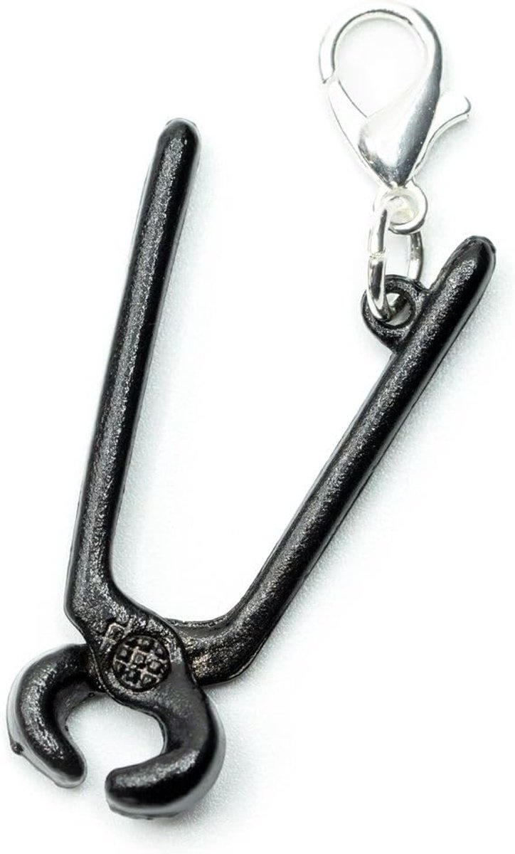 Tang Charm hanger knijptang gereedschap miniatuur werkplaats - handgemaakte modesieraden | kettinghanger verzilverd - bedelhanger bedelarmband - hanger voor armband
