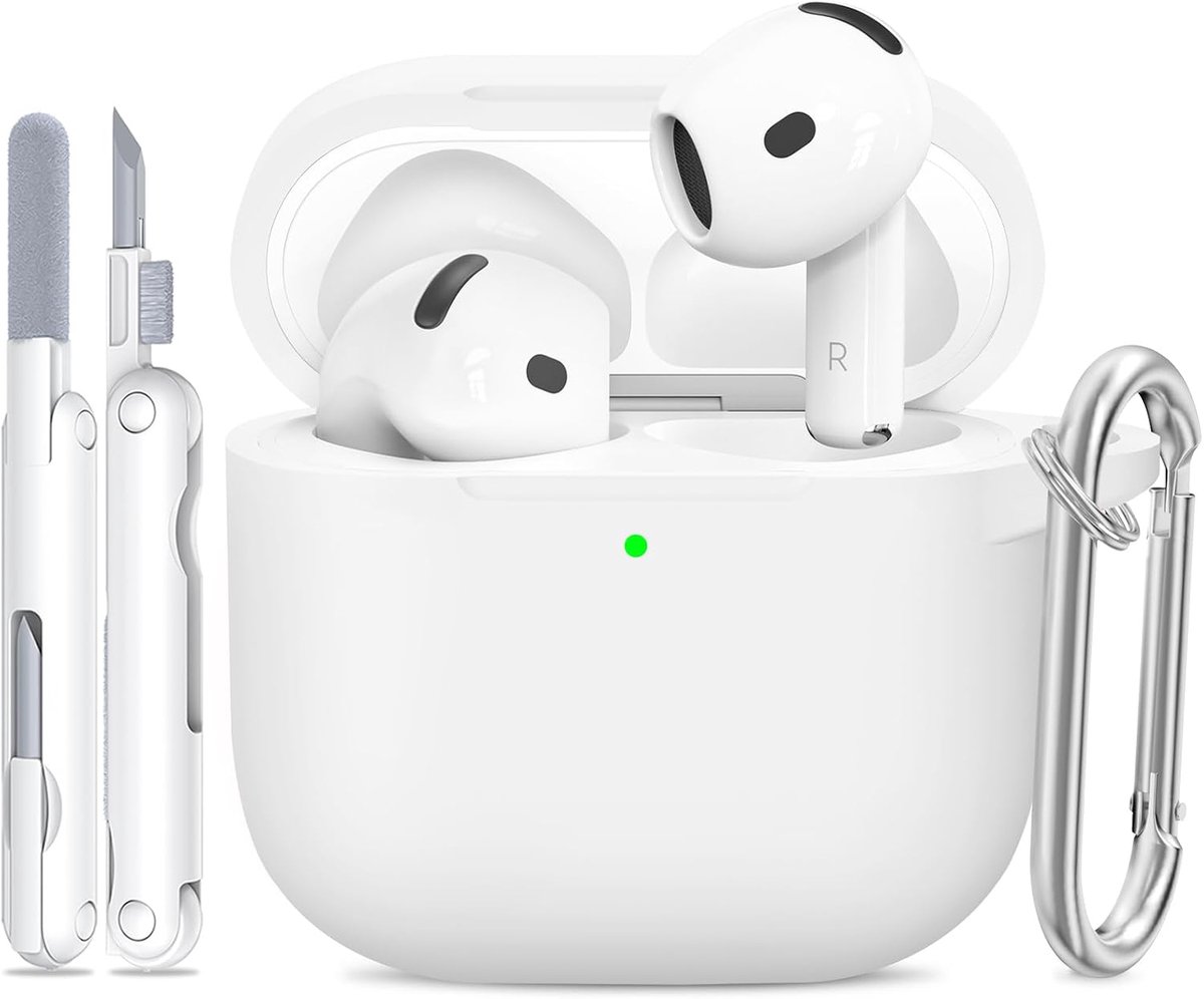 Siliconen voor AirPods 4 Hoes, B3-White