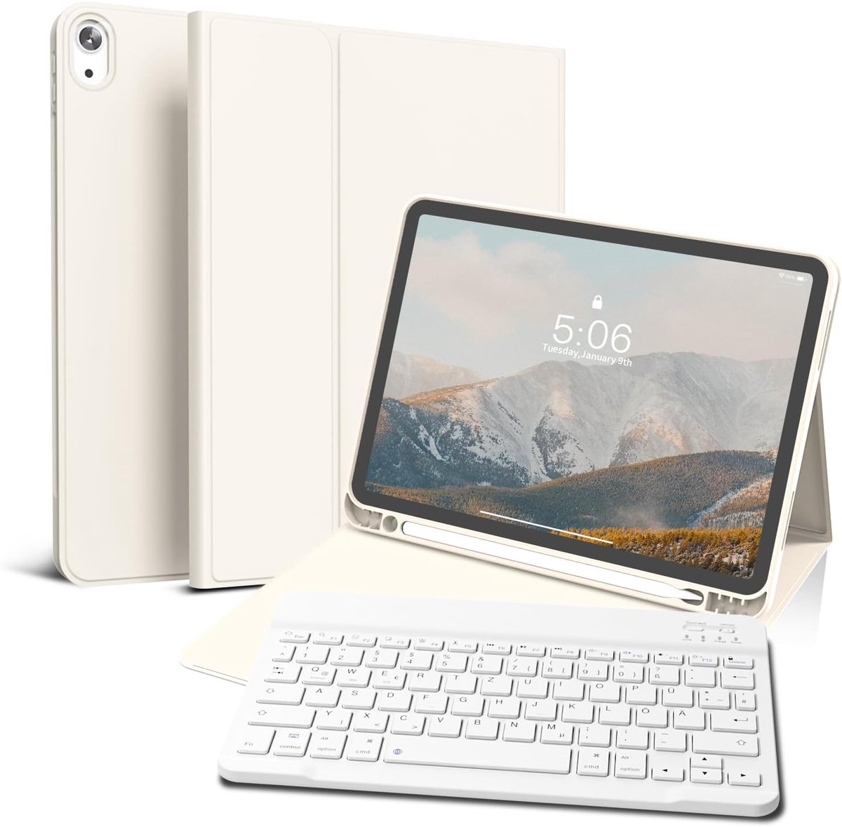 Hoes met toetsenbord voor iPad Air 11" (M4/M3/M2), iPad Air 5e/4e