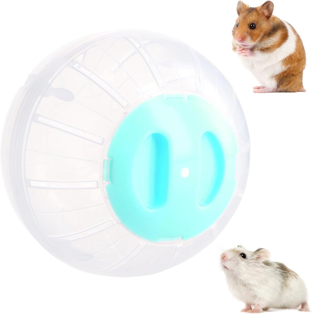 Hamsterbal - 14,5 cm oefenwiel klein huisdier plastic activiteitsspeelgoed voor dwerghamsters, gerbil, huisdiermuizen en dieren (blauw)