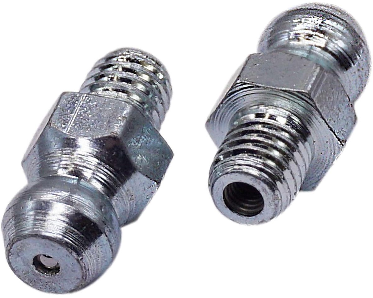 (20 stuks) Vetnippel M5, verzinkt rechte vetnippel, DIN 71412 A, hydraulisch conische vetnippel, vetnippel fitting