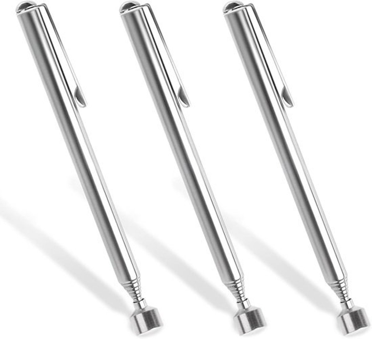 3 Stuks Telescopische Magnetische Opvangstangen - Uittrekbaar en Magnetisch Tot 64 cm