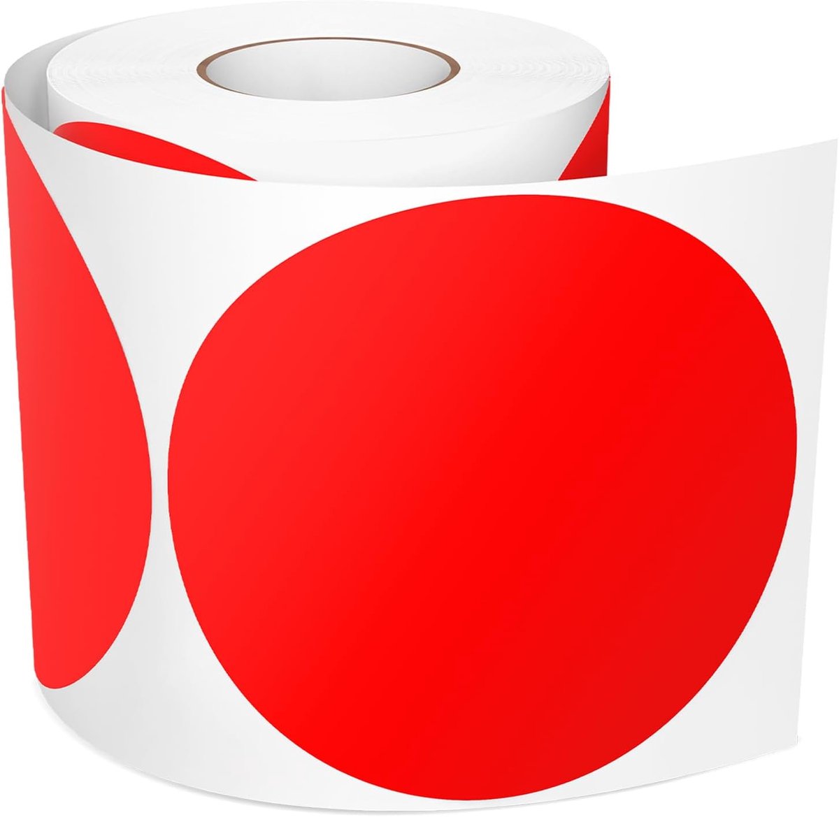 300 stuks rode ronde stickers, groot, 100 mm, zelfklevende plakpunten, etiketten, kleurcodering, stippenstickers, waterdichte etiketten voor verhuizingen, scholen, magazijnen