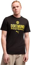 Puma Bvb Borussia Dortmund Culture T-shirt Met Korte Mouwen Zwart S Man