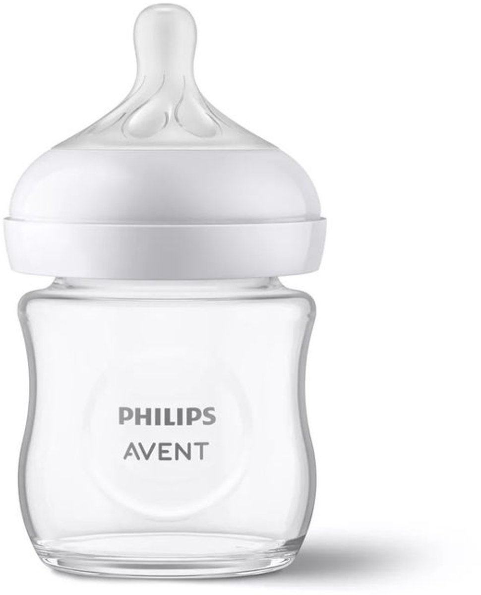 Philips Avent Natural Response glazen babyfles 120ml - Zuigfles