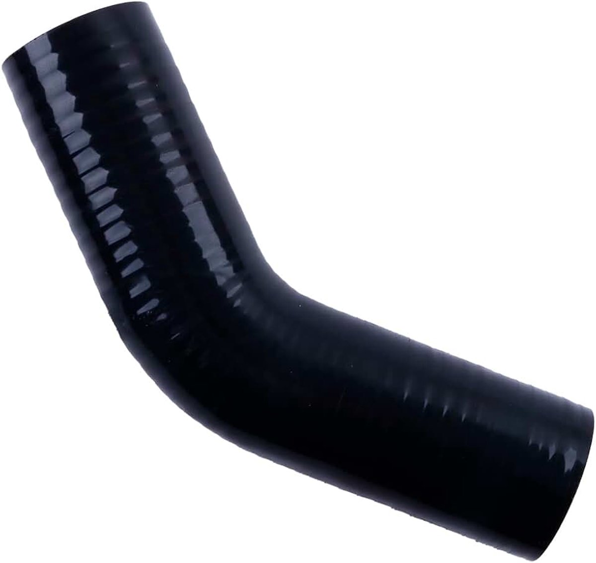 4-laags zwarte 45 graden siliconen slang voor turbo of koelvloeistof ID 38 mm (1,5 inch) lengte 102 mm/4
