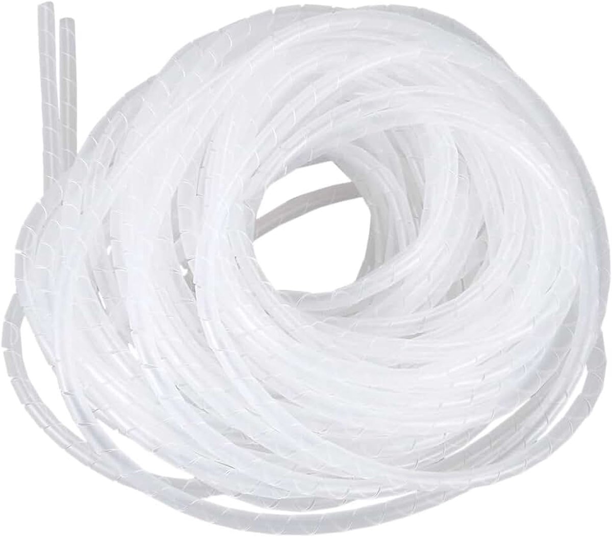 Wikkelband voor spiraalkabel, 6 mm x 10 m, wit