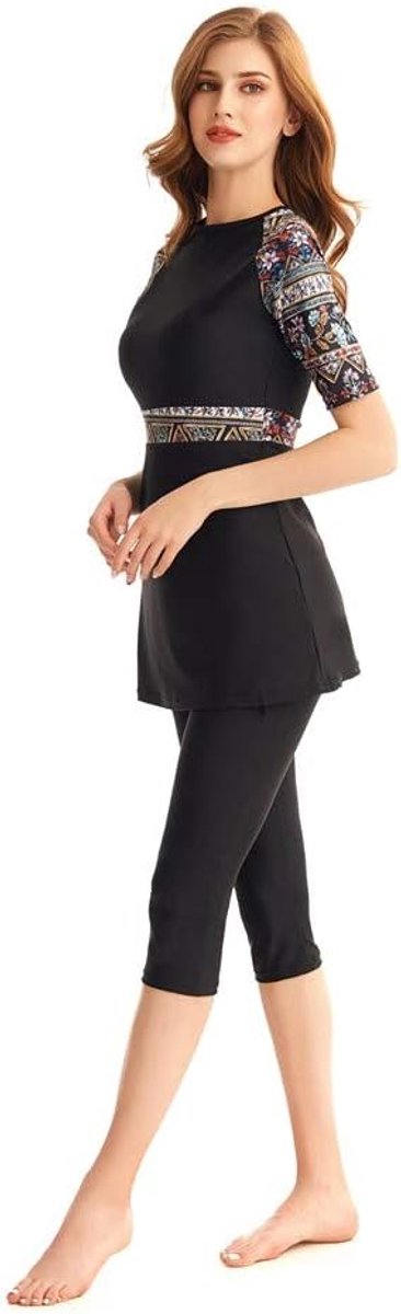 zwempak met uitslagbescherming, surfpak, zwemkleding met korte mouwen, Burkini zwemkostuum