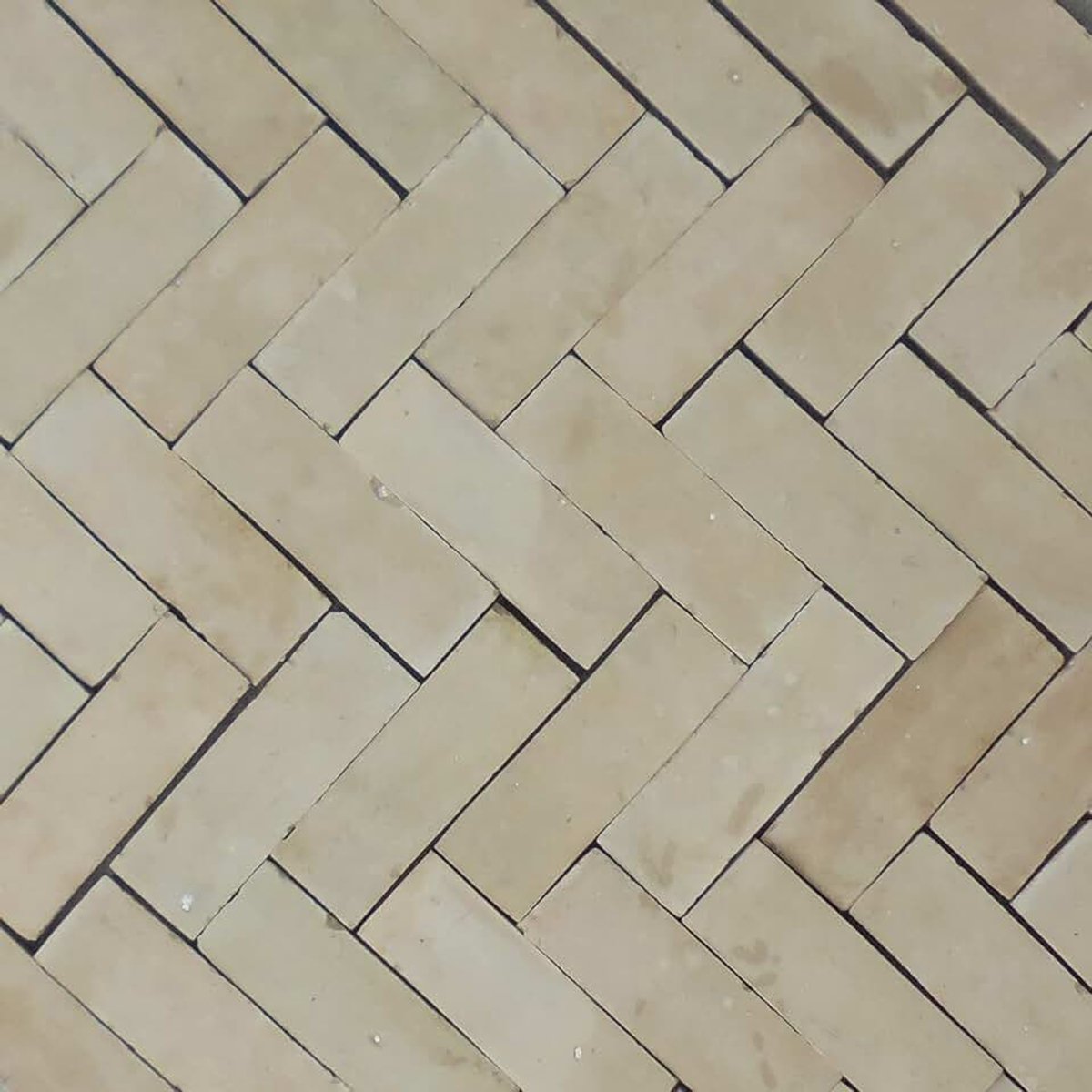 Ongeglazuurd 14x4,5x2cm klein beige