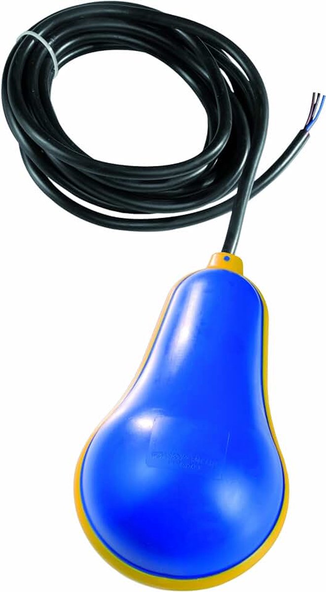 Sesam 1CL RLG 10/5PVC Drijvende Schakelaar voor Afvalwater, Poly Vinyl Chloride (PVC) Kabel, 3 x 1,5 m.