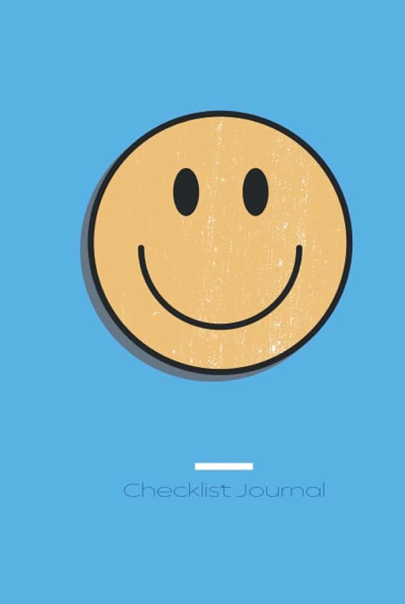 Smiles Checklist Notebook: Checklist Organizer Journal, list-style lined diary journal - 6x9, 120 pages