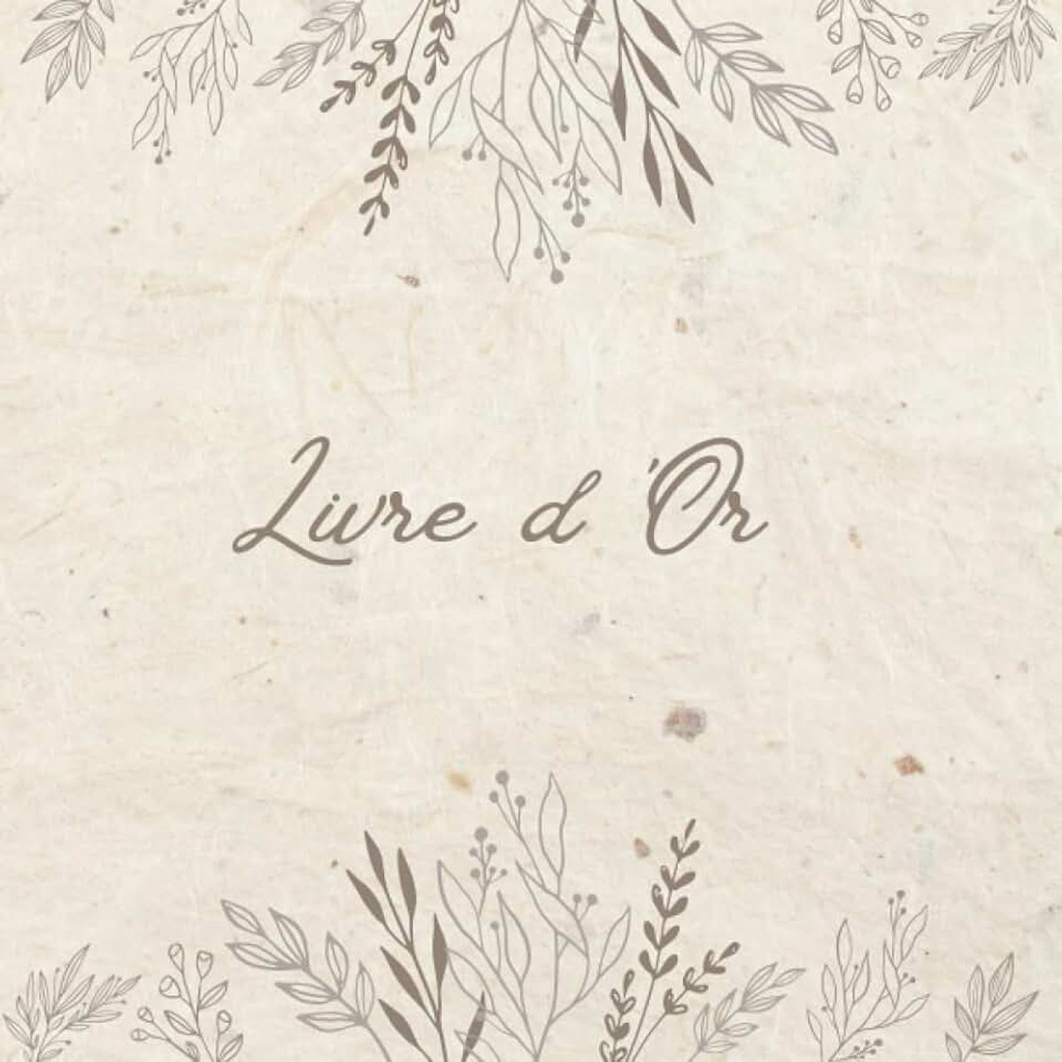 D'or: Élégant pour Mariage, Noces, Anniversaire, Fête, Départ à la Retraite, Baptême ... et tous les Événements Inoubliables, 100 Pages Vierges à Remplir. Thème Kraft Vintage.