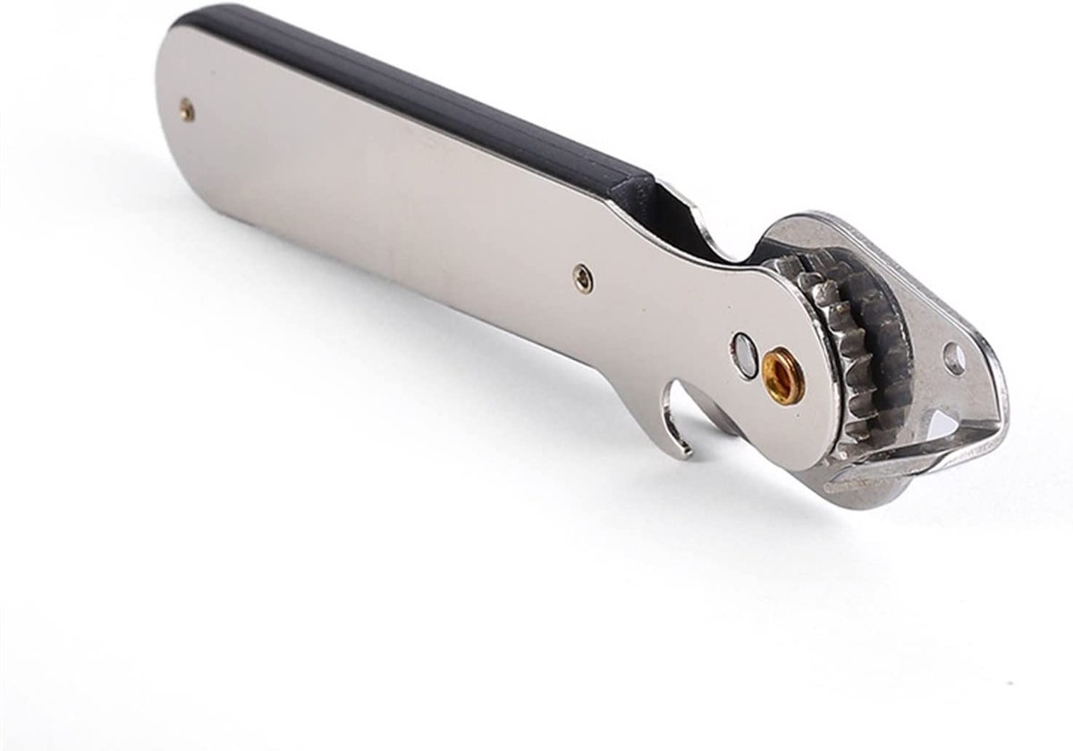 Blikopener, flesopener Blikopeners Handmatige blikopener RVS blikopener Keuken Can Piercer Wijn Bierflesopener for Restaurant Thuis