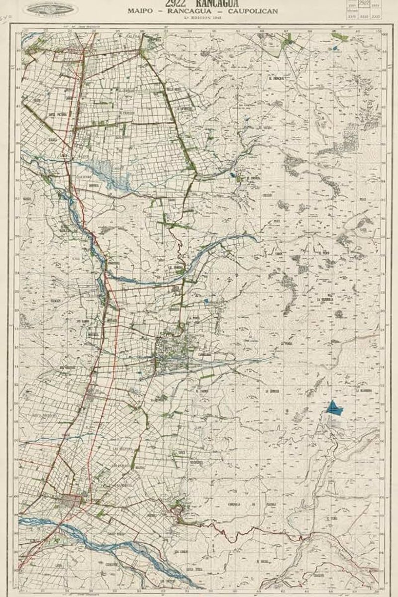 Chile Map Journal: Vintage Map Notebook