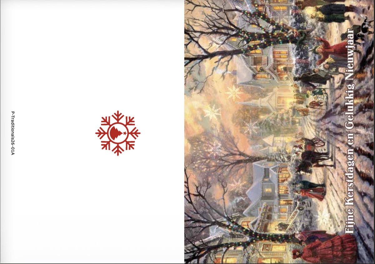 Kerstkaarten box Traditionals 2