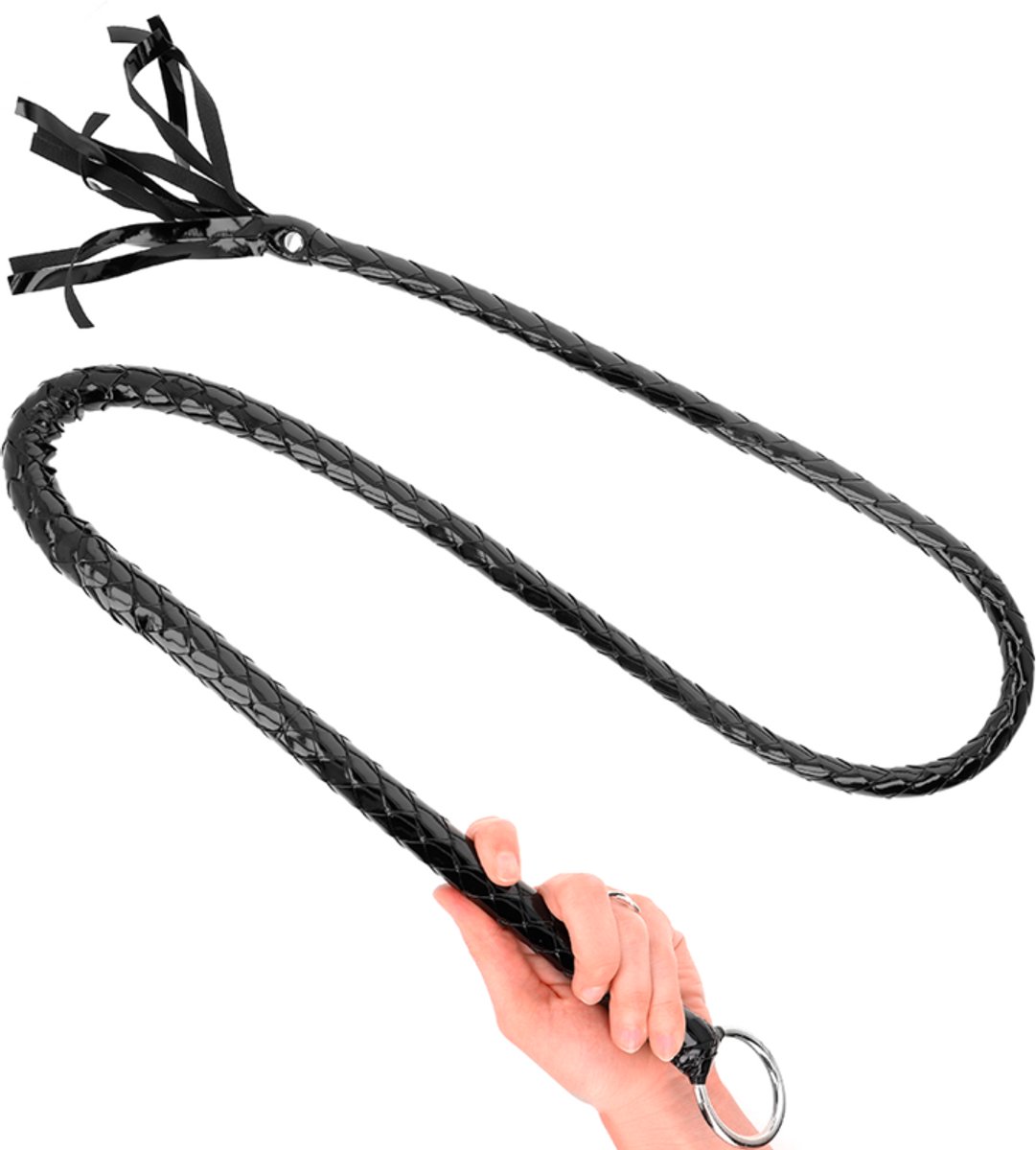 Lange Glanzende PVC Whip