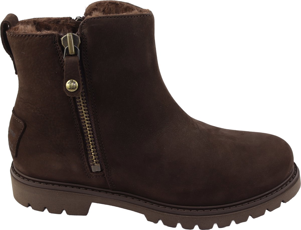 Panama Jack - Fiore - Enkellaarzen warm gevoerd Vrouwen - bruin nubuck/suede - 40