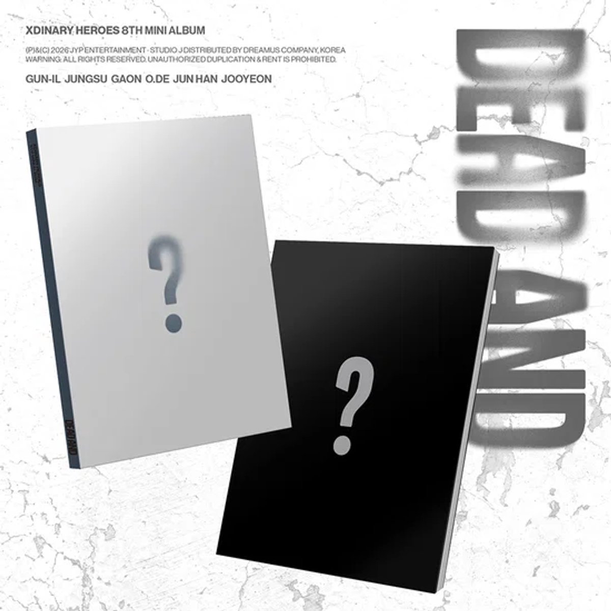 XDINARY HEROES - DEAD AND (Boy in Chic / HERO VER. CD)