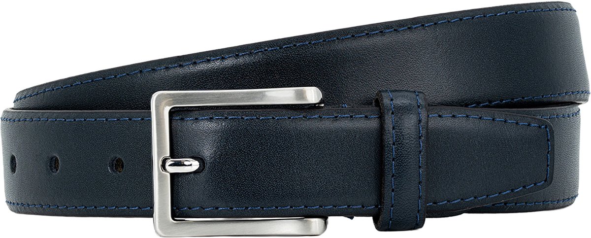 LINDENMANN leren heren riem - marine