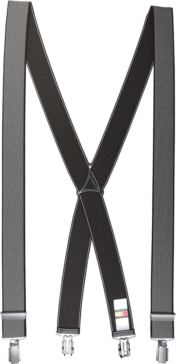 LINDENMANN heren bretels X-vorm - bruin
