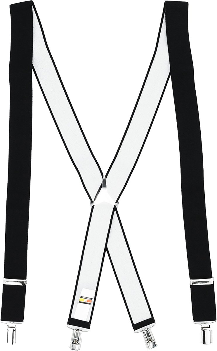 LINDENMANN heren bretels X-vorm - zwart