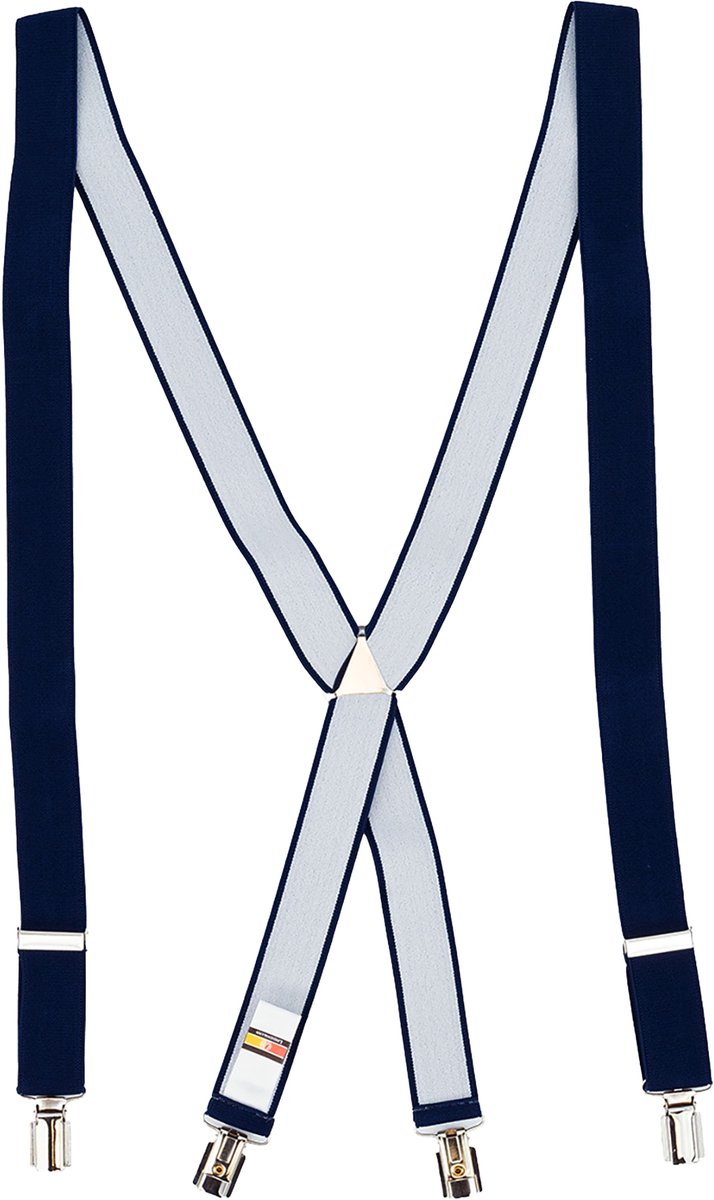 LINDENMANN heren bretels X-vorm - marine