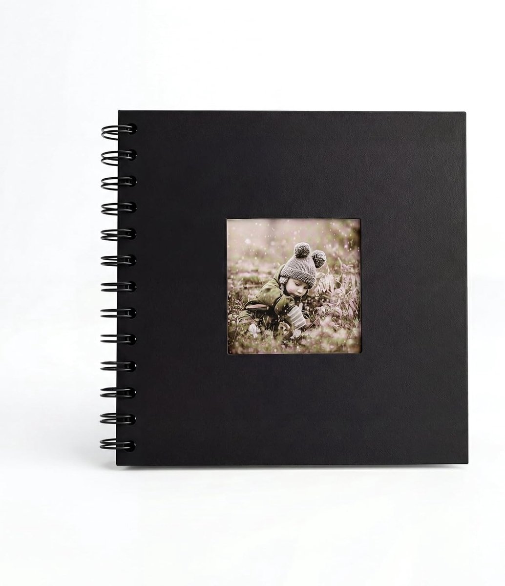 DIY Fotoalbum Scrapbook met 30 Bladen en 60 Pagina's - Ringband Foto Boek voor Trouwen, Verjaardagen en Creatieve Projecten