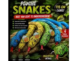 Slang pluche ca. 115cm in diverse kleuren