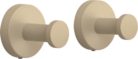 Deux patères à serviette VDN Stainless beige.
