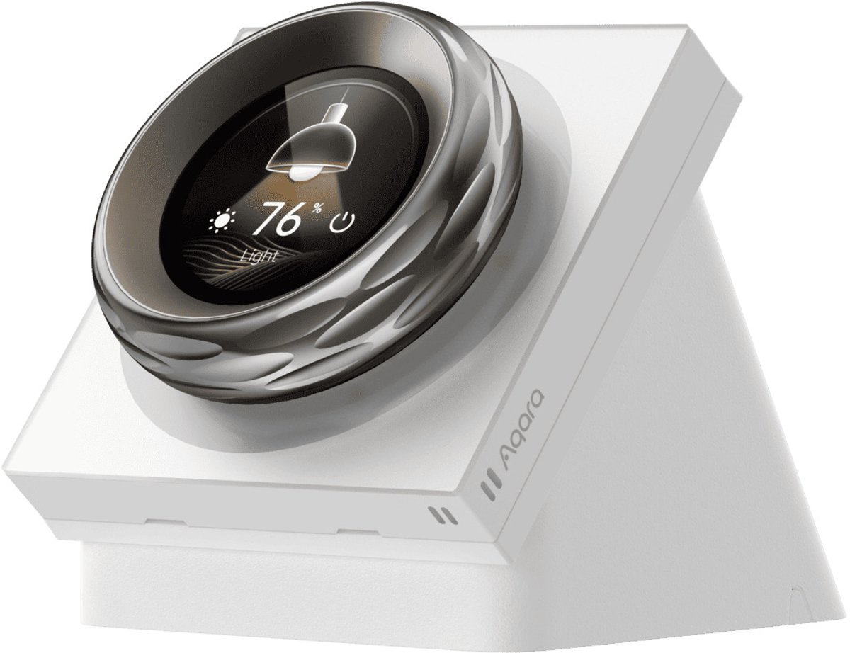 Aqara Touchscreen Dial V1 Desktop Stand - Slim Bedieningspaneel met Draaiknop, Touchscreen en Wi-Fi