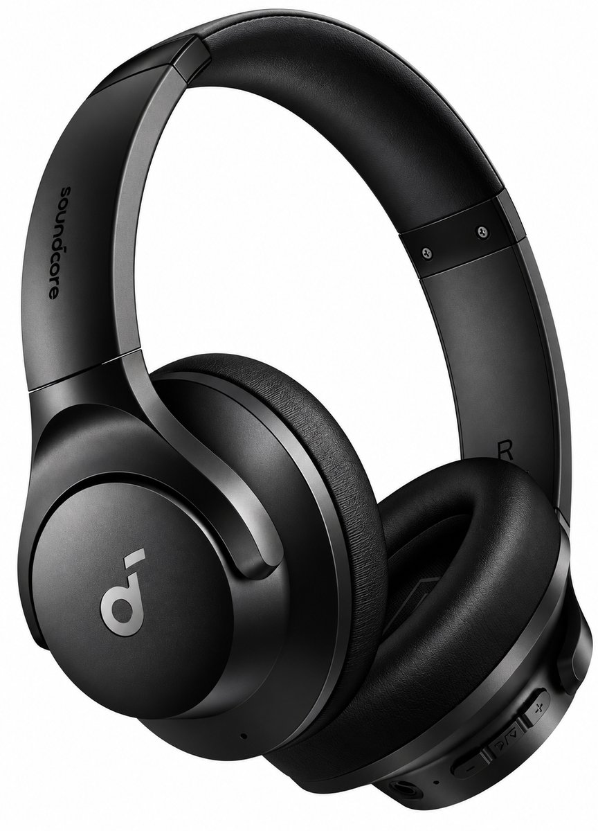 DPLUNIQ Koptelefoon - Headset - Hoofdtelefoon - Koptelefoon draadloos - Bluetooth - Ruisonderdrukking - Kunststof - 60 Uur - Zwart
