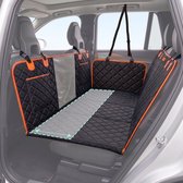 Jake and Jacky Hondendeken XXL Met Achterbankverlenger - Autodeken Hond Met Harde Bodem - Beschermhoes Auto - Hondenkleed - Inclusief Autoriem & Opbergtas