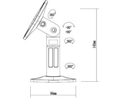 Omnimount OMN0010 Wit audio beugel per 5