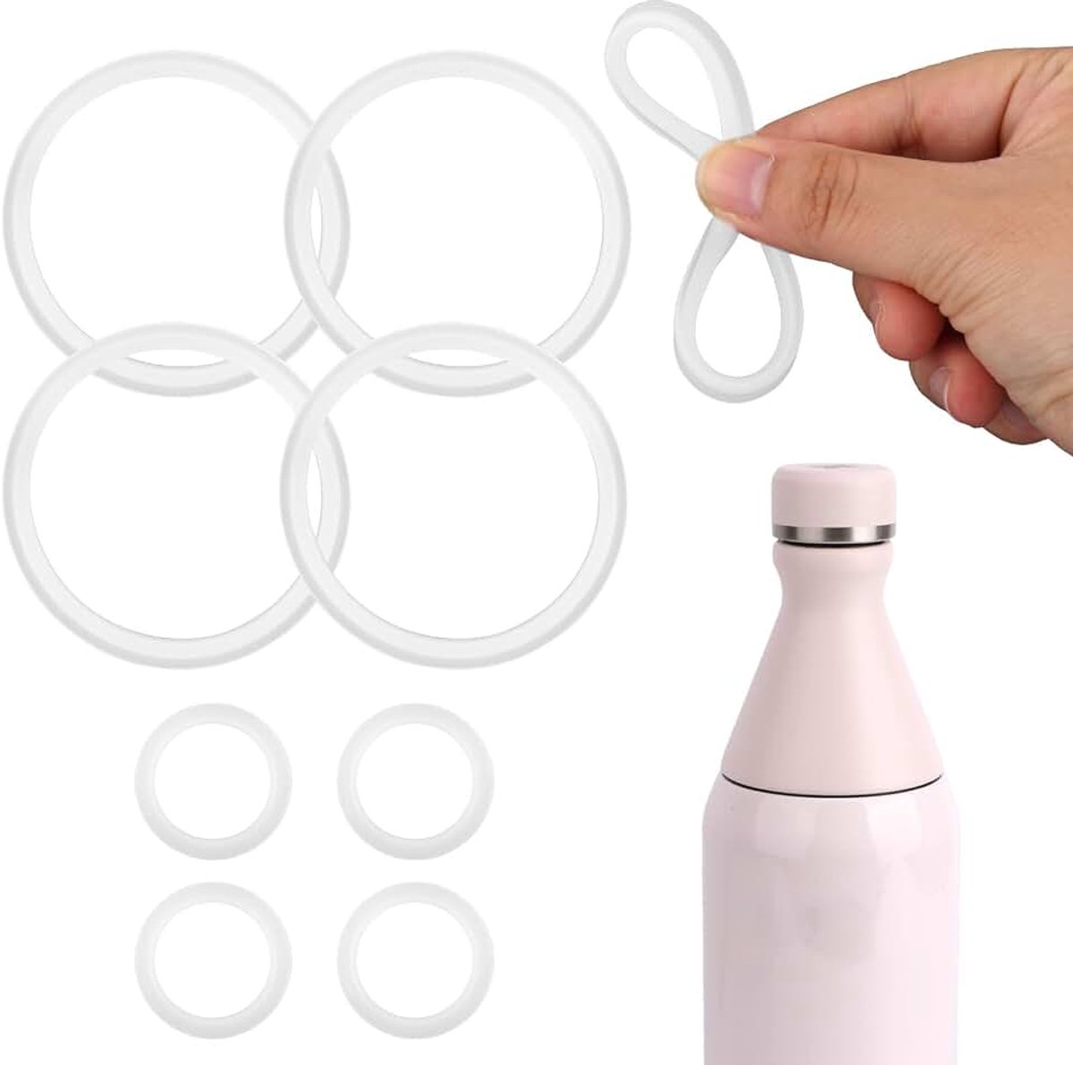 8 Stuks Vervangende Ringen voor Stanley All Day Slim Fles 20oz & 34oz, Duurzame Lekvrije Dichtingen voor Waterflessen