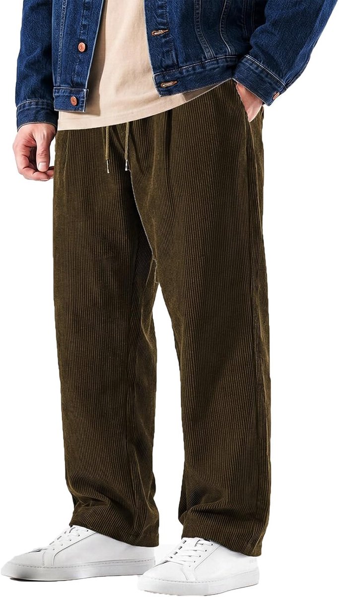 Corduroy broek voor heren, lange vrijetijdsbroek, chinobroek
