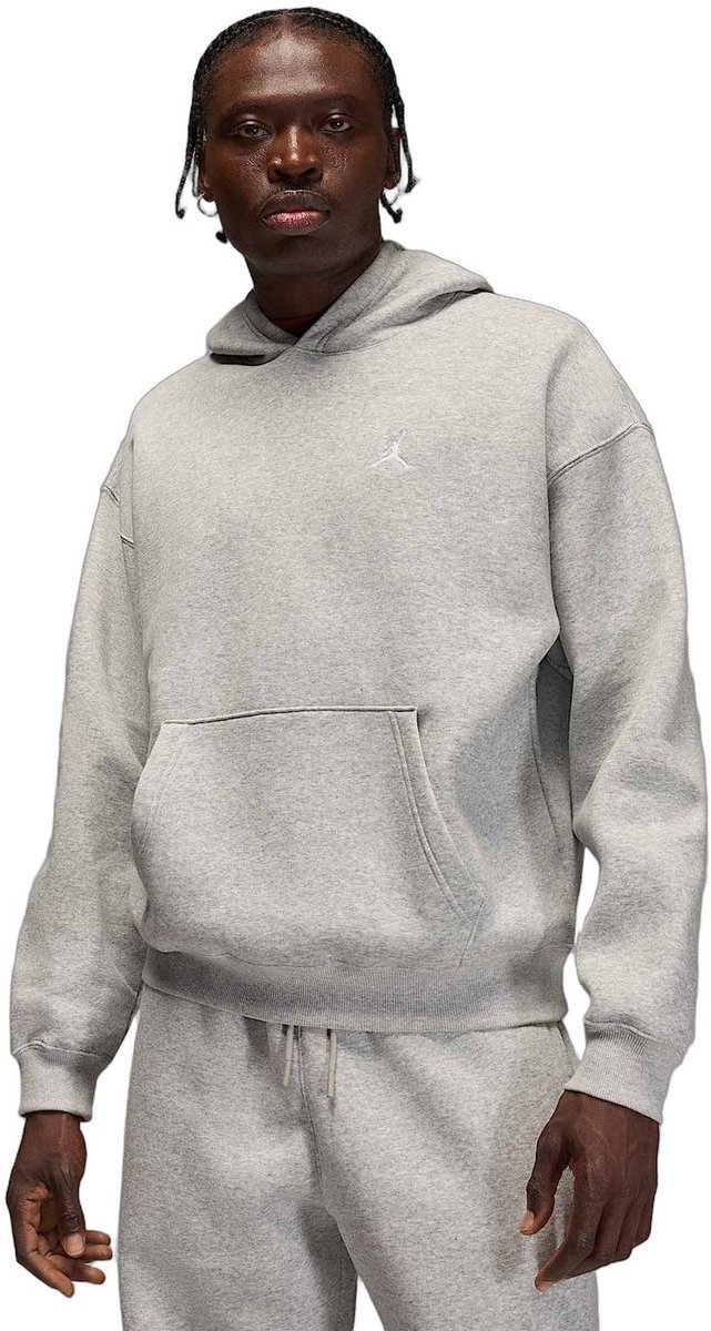 Nike M J BRK OVS PO HD S Heren Hoodie Grijs