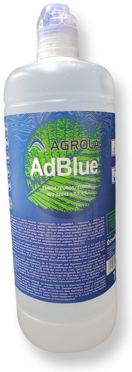 AdBlue 1 Liter Fles - Ureumoplossing AUS32 ISO 22241 - Euro 4/5/6 Diesel Auto Camper Bestelbus | TCE