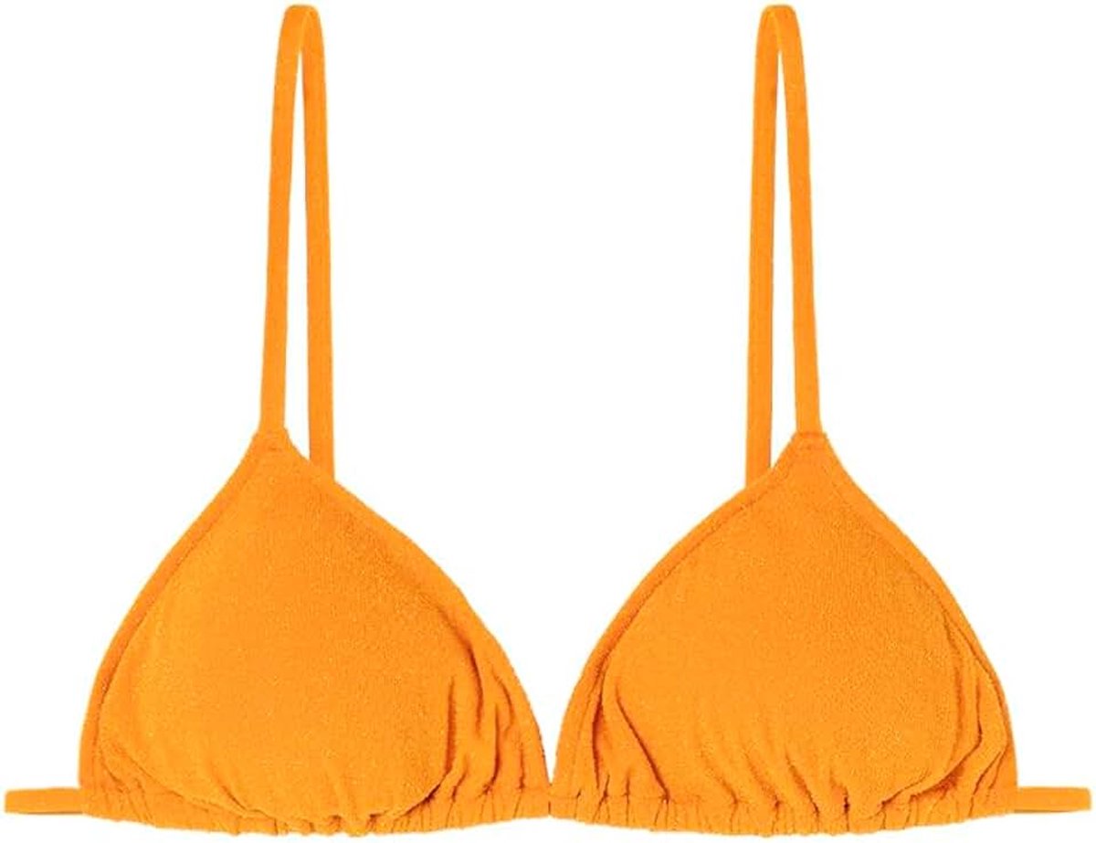 Bikinitop voor dames, oranje, maat 85B, Oranje, 85B