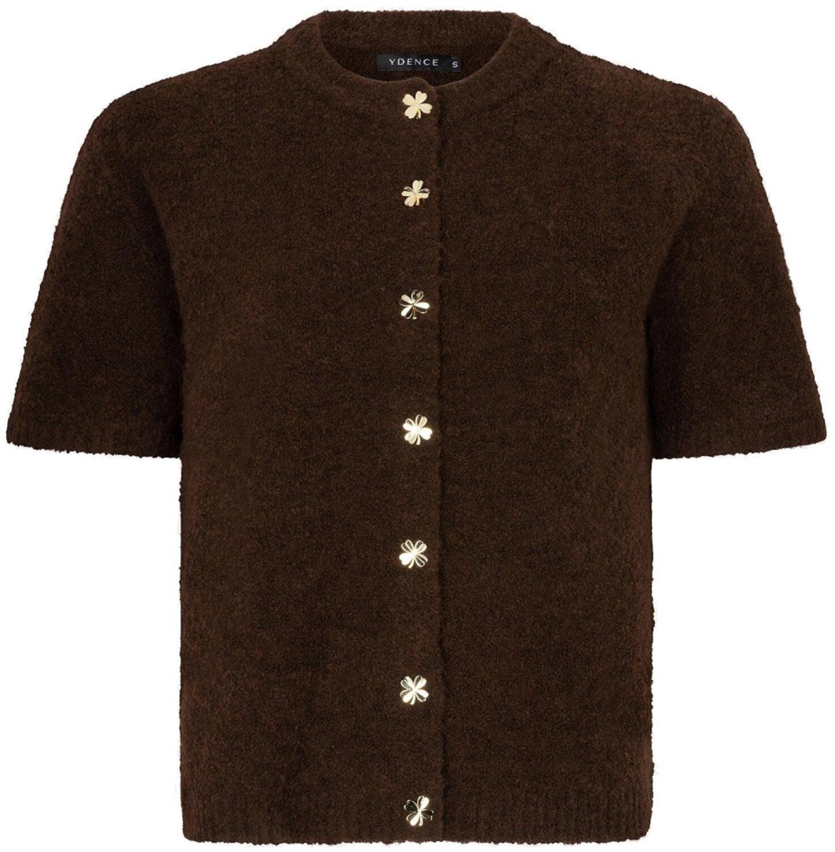 Ydence Vest Cardigan Kitty Fc2615 Dark Brown Dames Maat - M