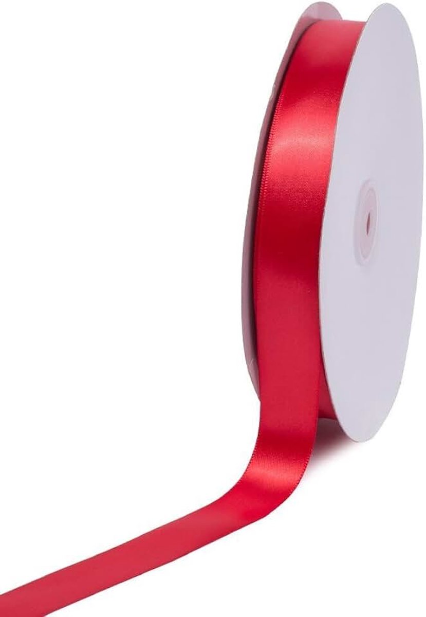 Creative Ideas PSF0708-250 Effen satijnen lint, 7/8"/100 yd, Rood
