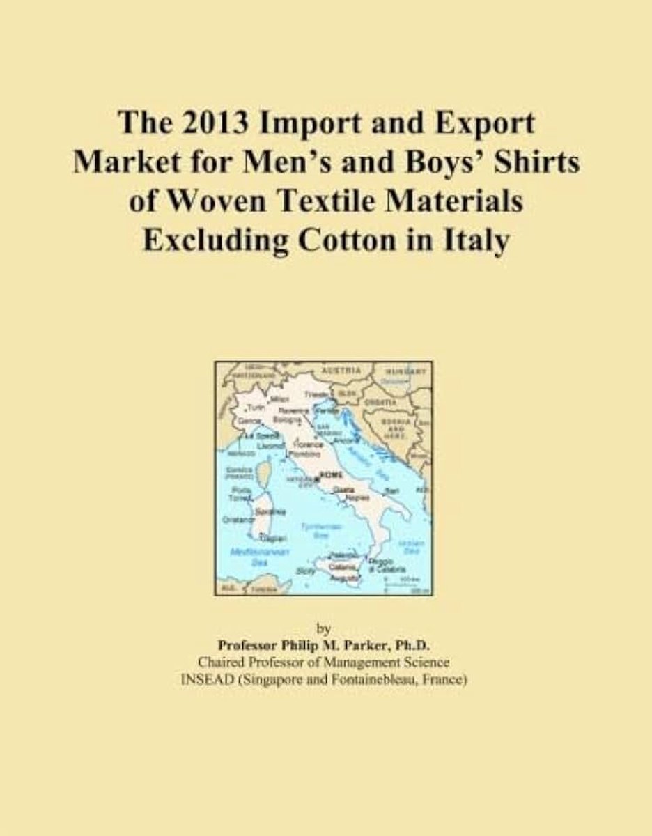 2013 Import and Export Market for Men's and Boys' Shirts of Woven Textile Materials Excluding Cotton in Italy