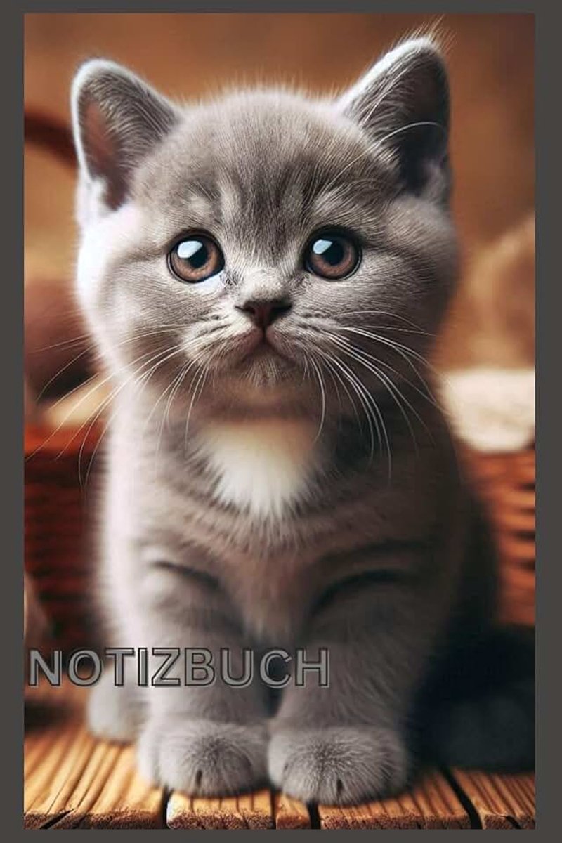 Notizbuch mit Britisch Kurzhaar Motiv, Buch: Das perfekte Geschenk für Katzen Liebhaber & Fans, Liniert, A5: Notizheft, Kalender, Tagebuch, ... Notiz Heft, Accessoires,Cats,BKH