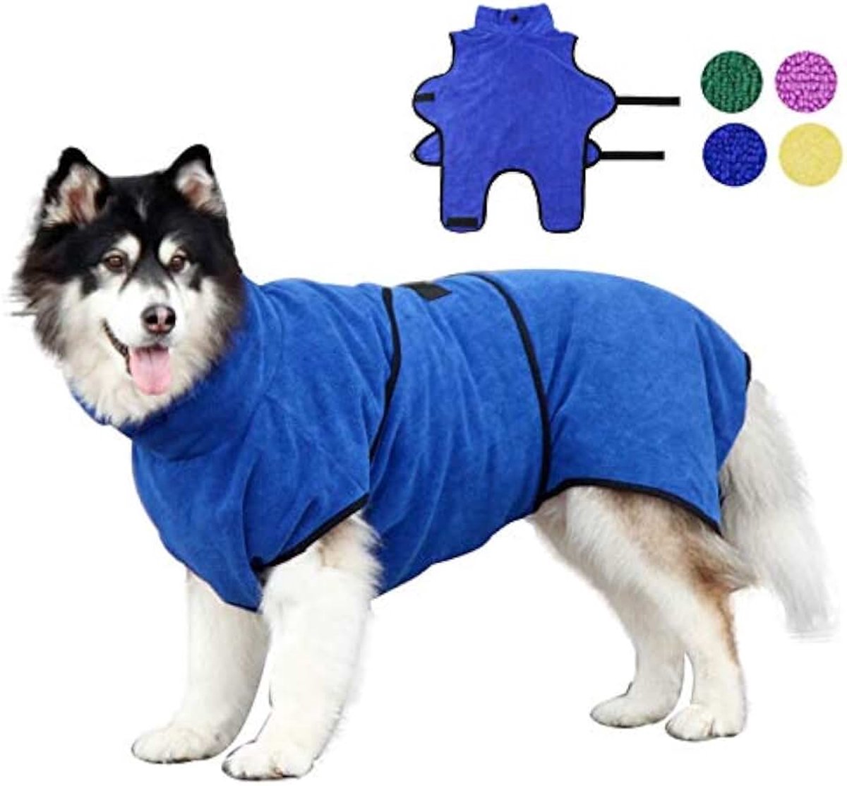Hond Badjas 365g Microfiber Super Absorberende Hond Badjas voor Kat Kleine en Grote Honden Sneldrogende Huisdier Badhanddoek Warme Jas