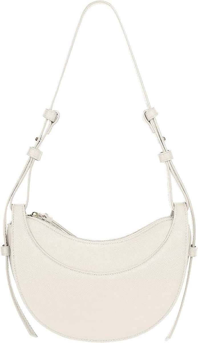 Kunstleren zadeltas voor dames, schoudertas, halvemaanvormige tas, trendy crossbodytas, hobohandtas