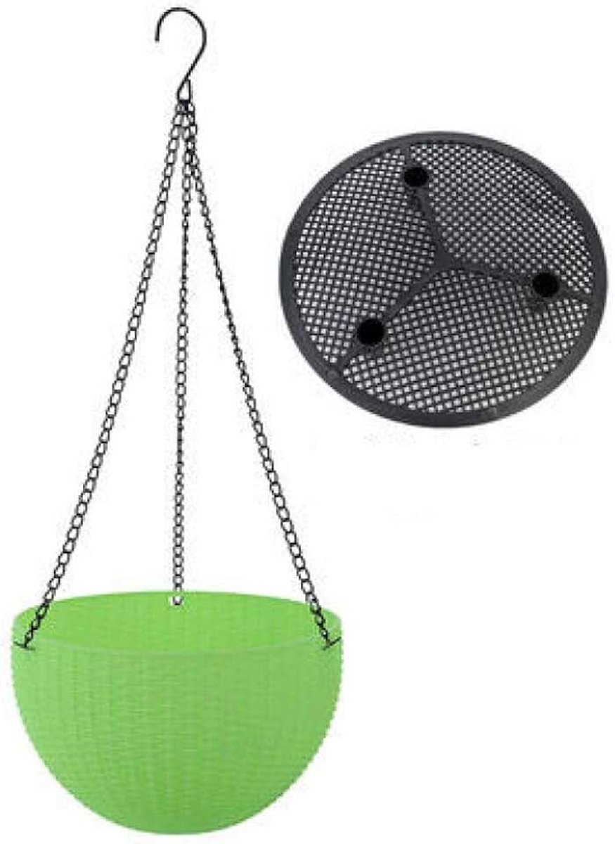 Hars ronde opknoping mand bloempot balkon binnen creatieve opknoping groene dille pot pp bloempot