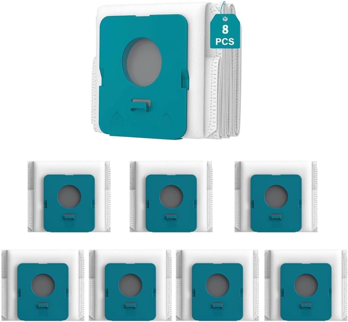 8 stuks stofzakken voor Samsung Bespoke Jet Pro Extra/Complete Extra,2,7 L grote capaciteit voor Samsung Clean Station VS20A95973B / VS20A95823W / VS20A95943N