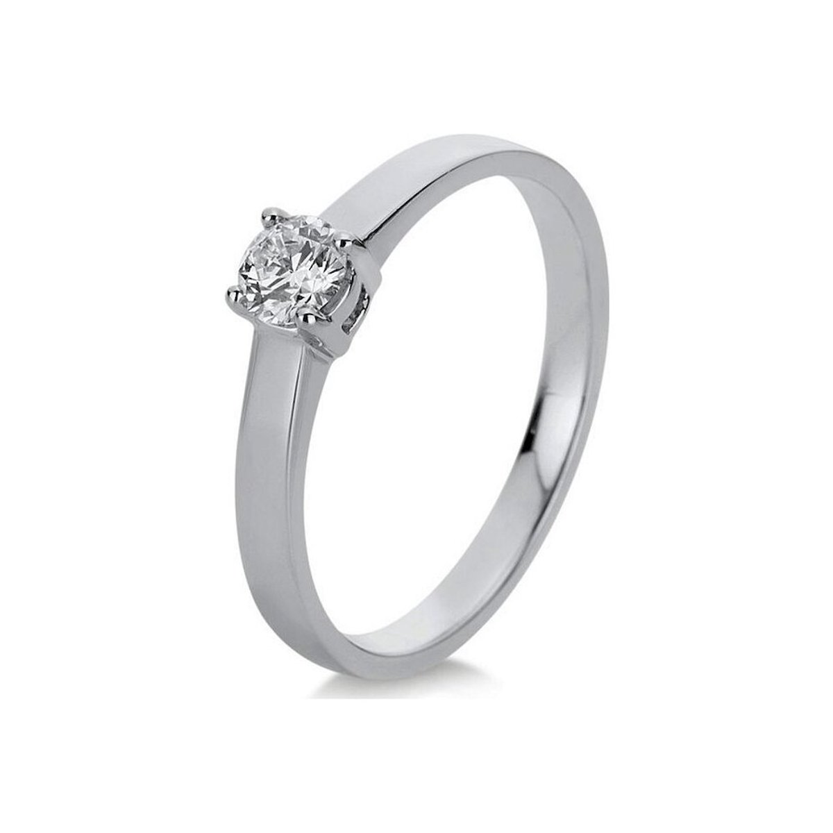Diamantring - 18K 750/- witgoud - 0.25 ct.