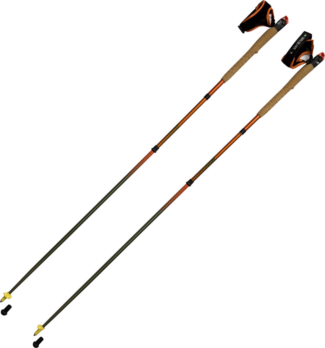 Wildure - VICU Flow Alu - Trail Running stokken - 130cm - 161 gram per stok - Aluminium - 2 stuks