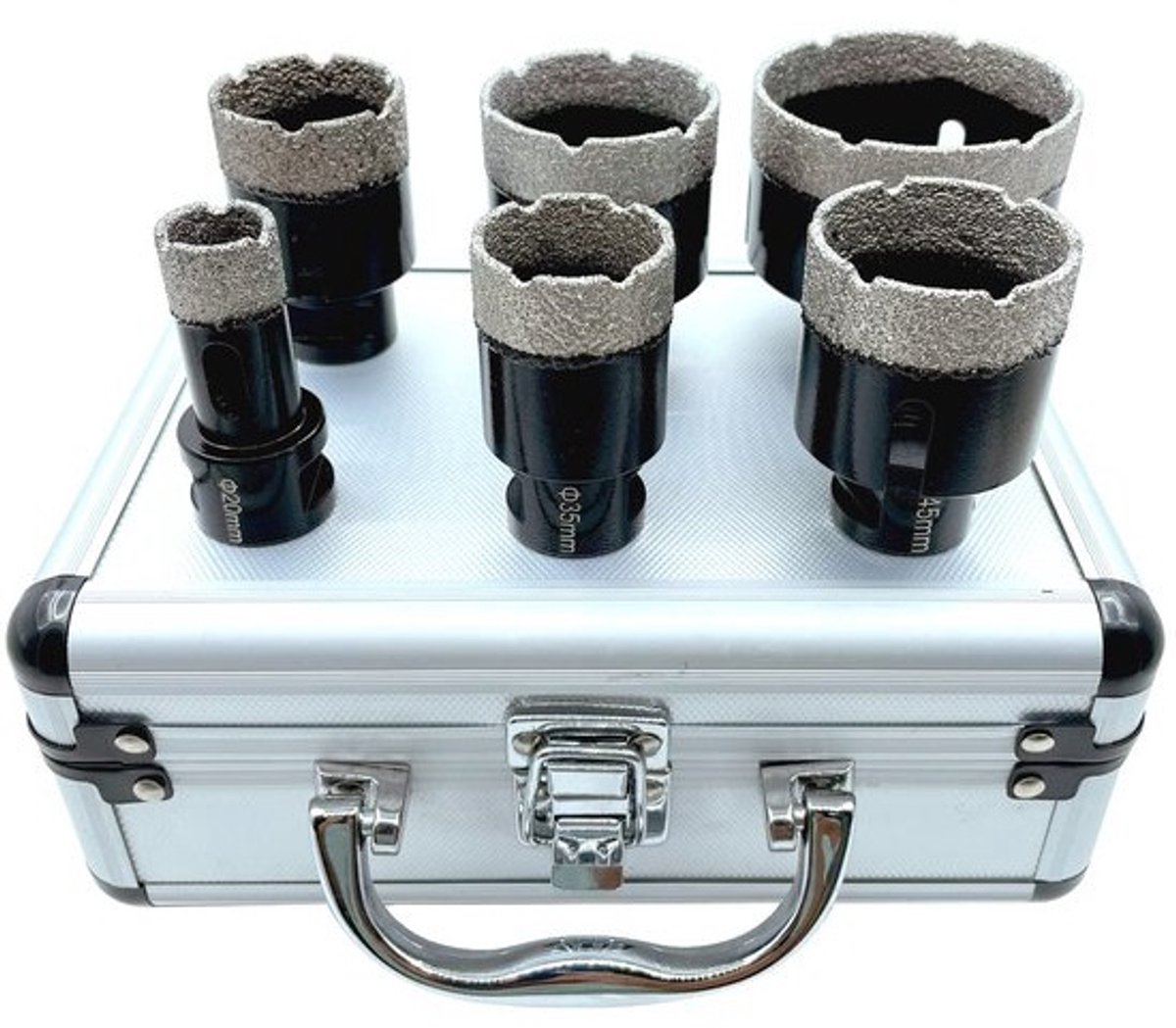 Diamant Gatenzaag Set M14 - Boorset voor Tegels, Graniet, Marmer en Porselein - 20 tot 68 mm