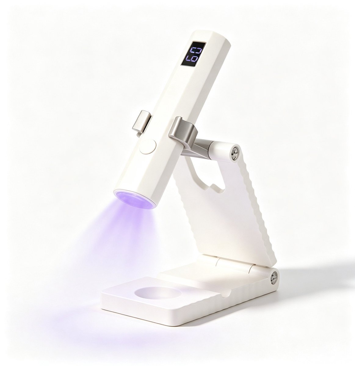 Namajunas - Nagellamp UV LED voor gel nagellak - Oplaadbaar - Met standaard - 2 timerstanden - Kleine draagbare nagellamp - Geschikt voor alle UV-gelproducten - Eenvoudig in gebruik